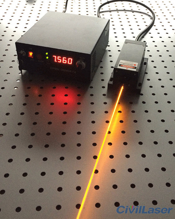 589nm yellow dpss laser